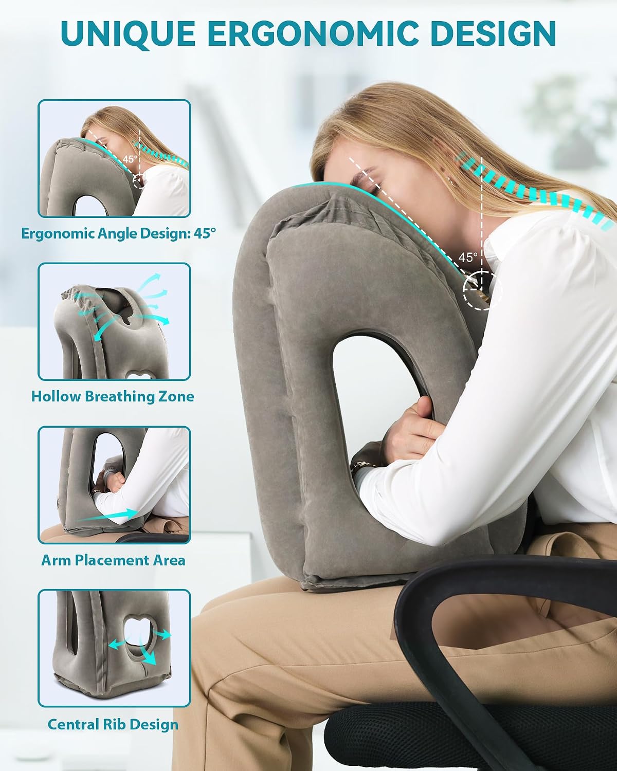 Portable Inflatable Travel Pillow