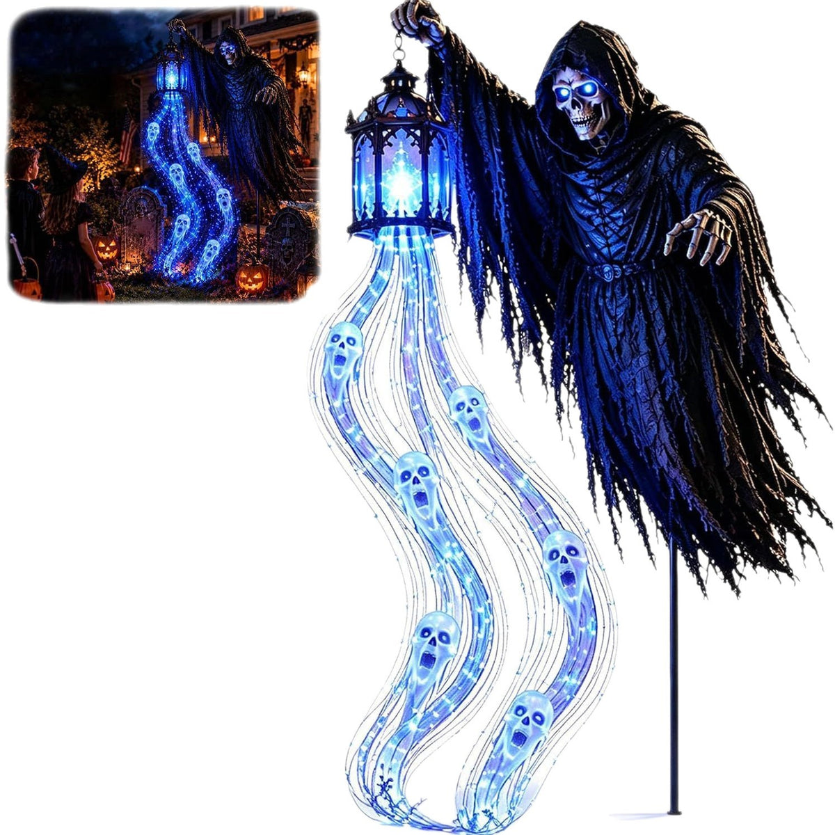 Grim Reaper Soul Harvester Yard Light
