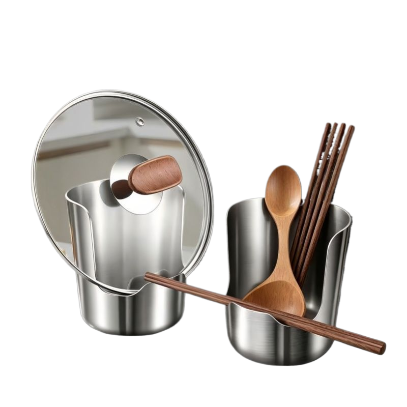 2 in 1 Stainless Steel spoon lid holder