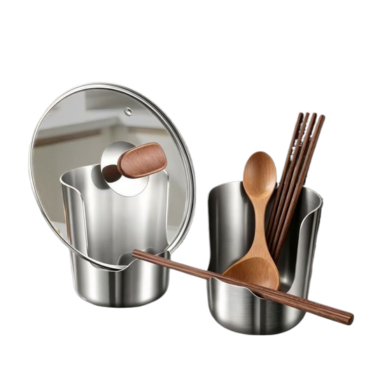 2 in 1 Stainless Steel spoon lid holder