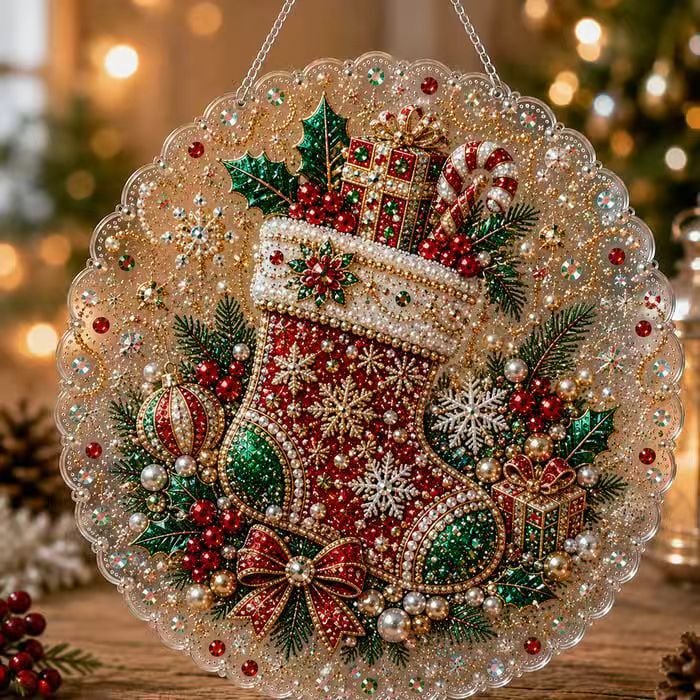 5D Diamond Painting Ornament Christmas Hanging Decoration