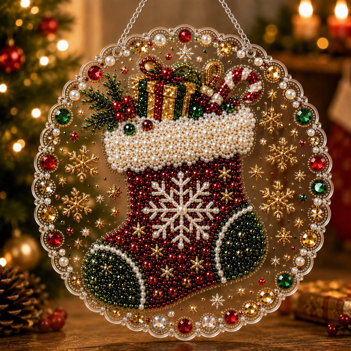 5D Diamond Painting Ornament Christmas Hanging Decoration
