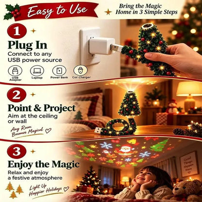 Christmas Projector Indoor Holiday LED Projector Light for Home