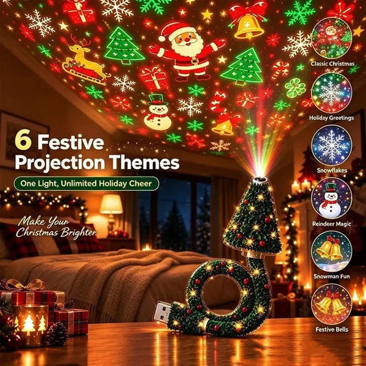 Christmas Projector Indoor Holiday LED Projector Light for Home